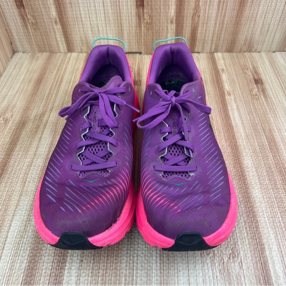 Hoka Women's Athletic Shoes in Purple and Hot Pink - Picture 6 of 13
